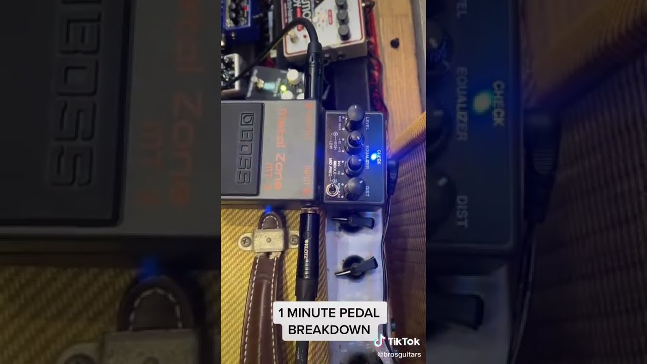 Break down of the Boss MT-2 with Keeley mod. #mods #fxpedal