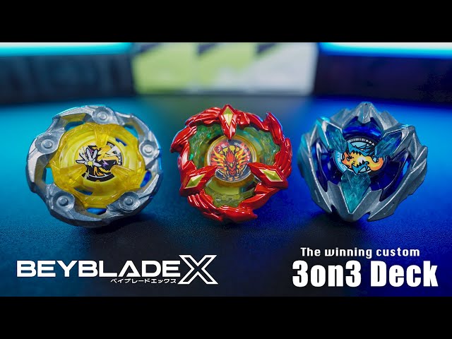 優勝経験あり】ベイブレードx 引退 3on3デッキ セット 優勝経験あり