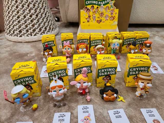 Pop Mart Crybaby Crying Parade Full Set Unboxing! 😭🎉 Will We