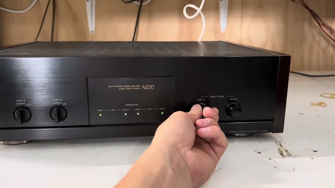 Sony TA-N220 Stereo Power Amplifier - YouTube