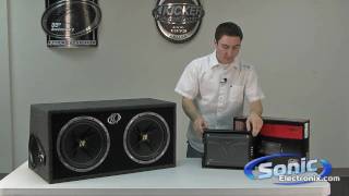 Kicker Comp Loaded Enclosure with a Kicker ZX Amp Combo - YouTube