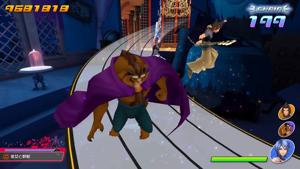 キングダムハーツ MoM】美女と野獣 プレイ動画【KINGDOM HEARTS Melody