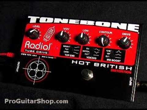 Radial Tonebone Hot British Tube Distortion Pedal - YouTube
