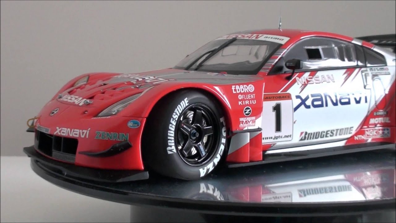 1:18 AUTOart 2004 Nissan 350z Xanavi GT500 - YouTube