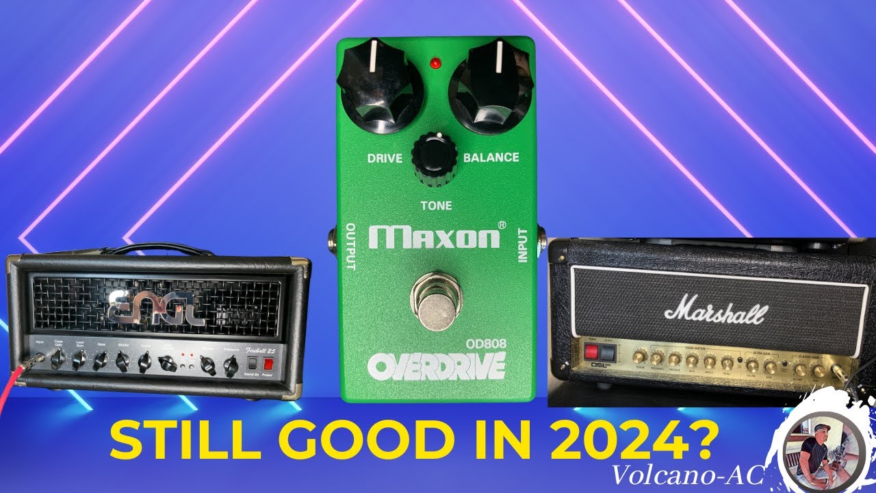 Maxon OD808 overdrive pedal reissue made in Japan . Unboxing and