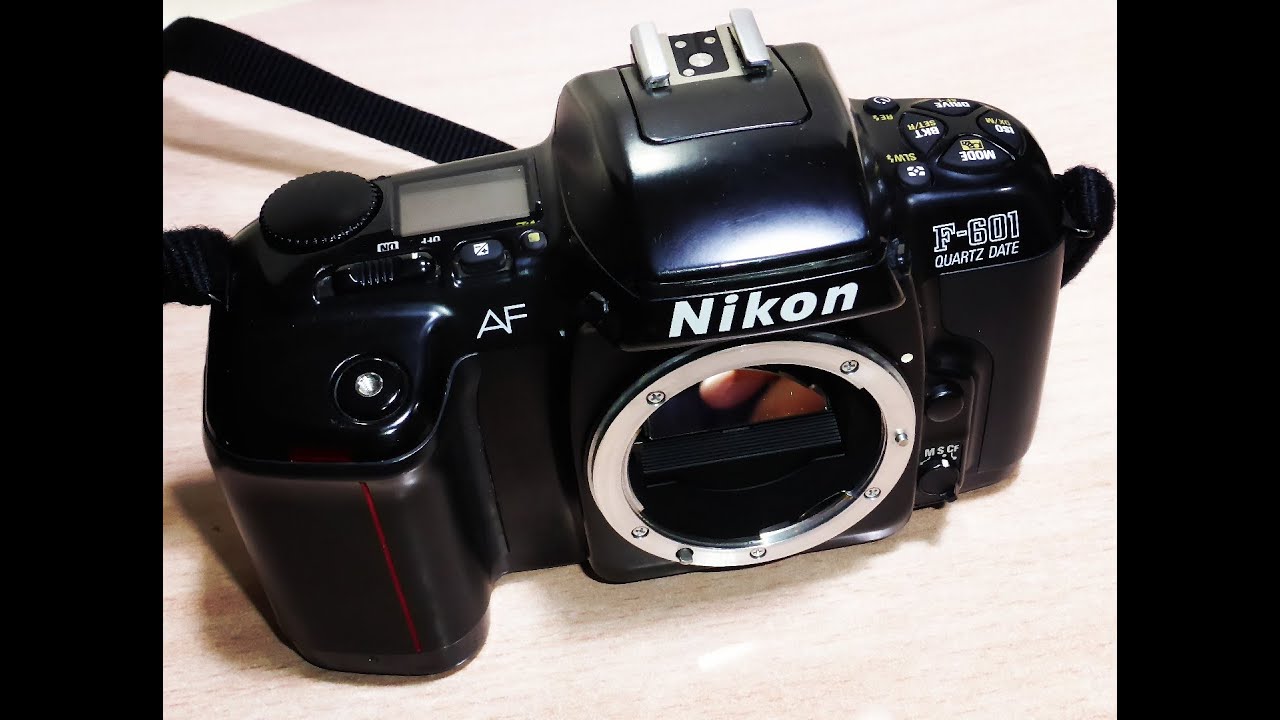 Nikon F601 Quartz Date Film SLR camera - YouTube