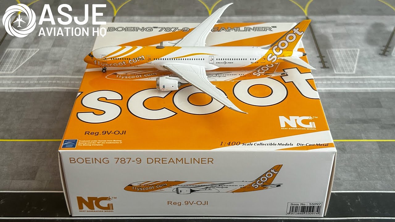 Scoot Boeing 787-9 NG Models 1:400 (Model Review) - YouTube