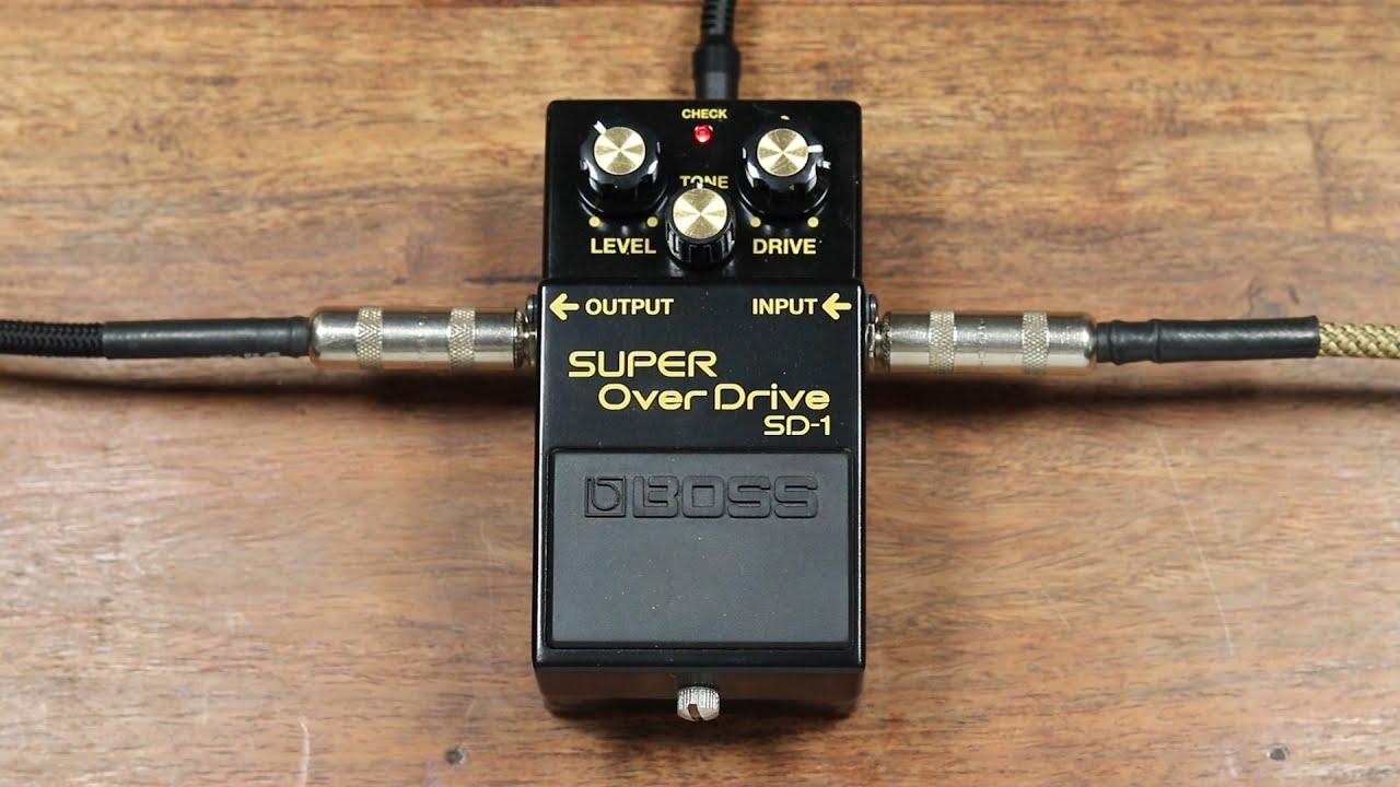 Boss SD-1 Super Overdrive 40th Anniversary model - YouTube