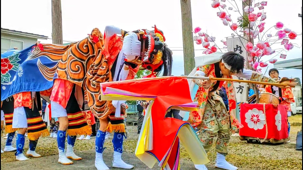 内島宮参り「いざ参らん」｜内島獅子舞 2025｜富山県高岡市内島