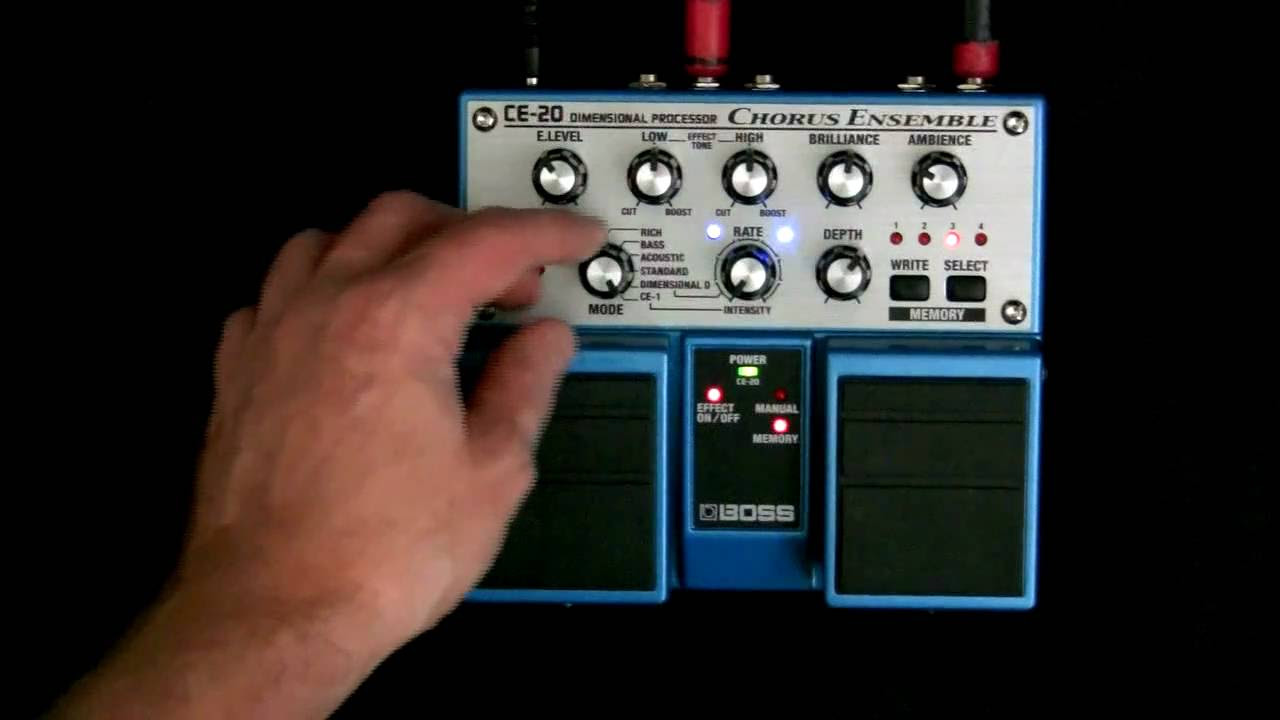 Guitar Pedal Review: Boss CE-20 Chorus Ensemble Stomp Box - YouTube