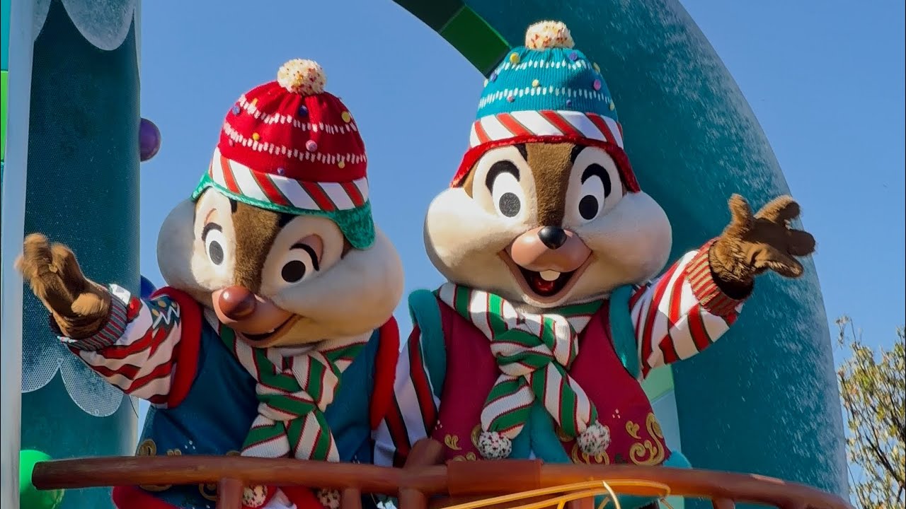 3399.昔の海外ディズニーワールドピン ベリーメリークリスマス チップ