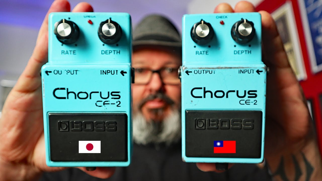 Boss CE-2 JAPAN V Boss CE-2 TAIWAN 5 minute sound demo - YouTube