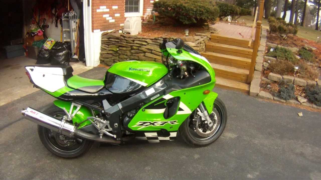 2002 Kawasaki Ninja ZX7R walk around Gopro HD - YouTube