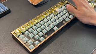 Awekeys Full Metal Keycap Set Gold - 魅力溢れる金属製キーキャップ