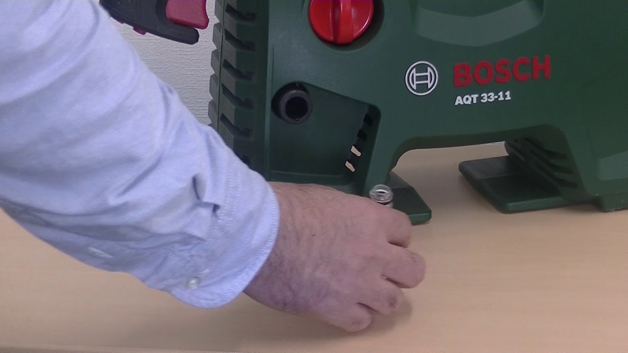 ボッシュ高圧洗浄機 AQT33-11型, EA110型, UA125型 水道ホースを本体に