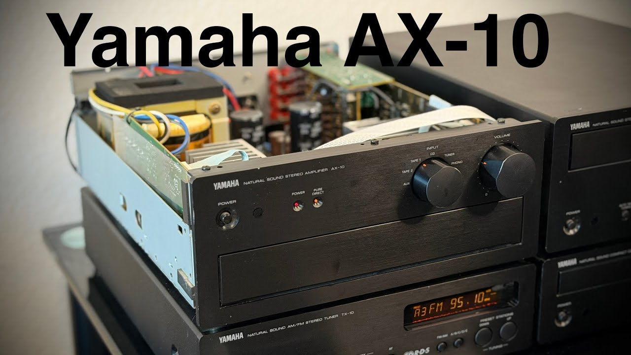 Yamaha AX-10 Natural Sound Stereo Amplifier Looking inside Demo