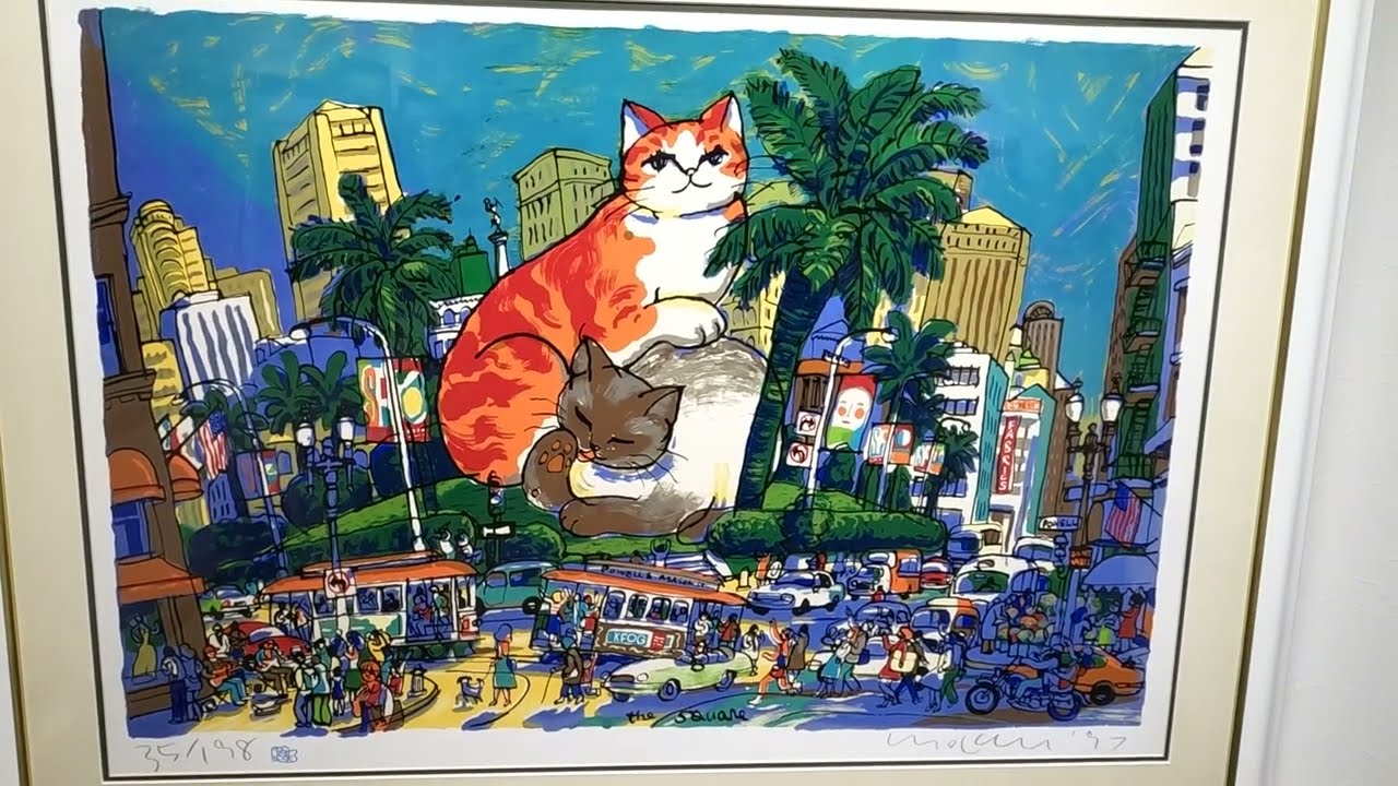 マイケル・ルー ユニオンスクエア 猫 絵画 ポップアート ニューヨーク