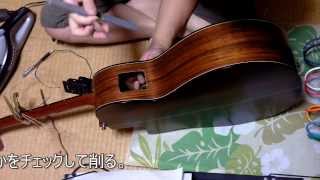 美品エレアコ】James JF400-SBB fishmanプリアンプ装着 美品エレアコ