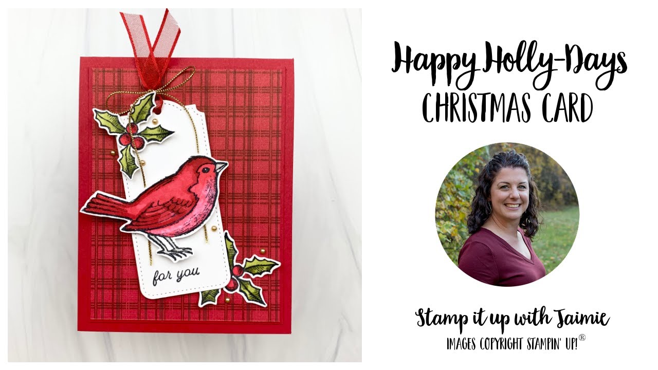 Stampin 'Up Happy Holly-Days ホリーボーダーパンチ付 Stampin' Up