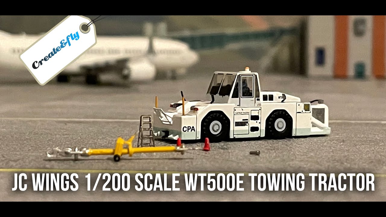 JC WINGS 1/200 SCALE KOMATSU WT500E Model Airport Tractor Tug