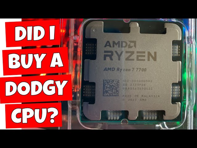 Did I Get A Dodgy AMD Ryzen 7 7700 From Ali Express? - YouTube