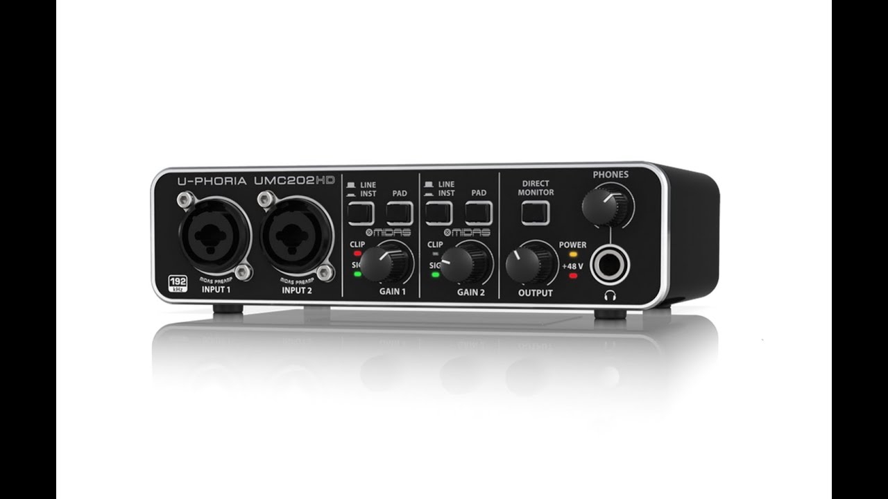 Behringer U-Phoria UMC202HD audio interface - buy online | USA