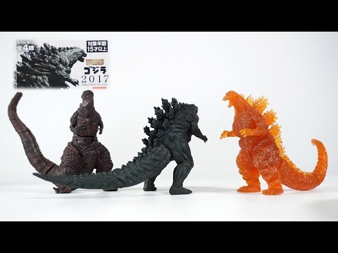 シン・ゴジラ、ゴジラ2017【ガシャポン】フィギュア19種セット シン