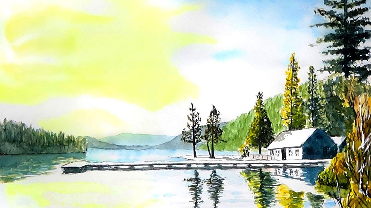 水彩画(風景)№170 水彩画 風景画 Belmont J. G. 野島朱美 on X: