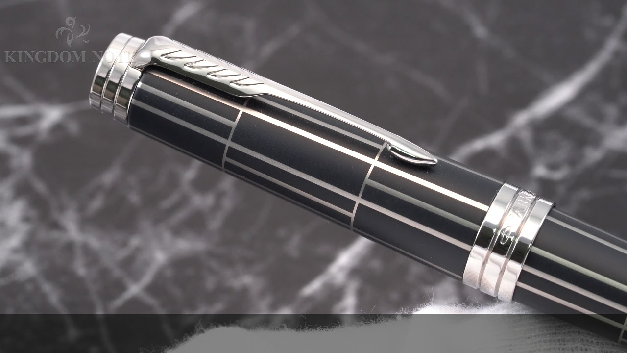 PARKER パーカー 万年筆 プリミエ ブラックシズレCT M - YouTube