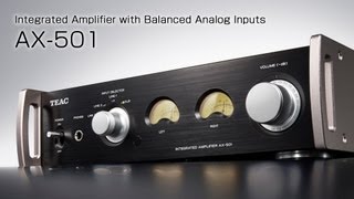 TEAC AX-501 プリメインアンプ XLRバランス入力装備 、リモコン付き