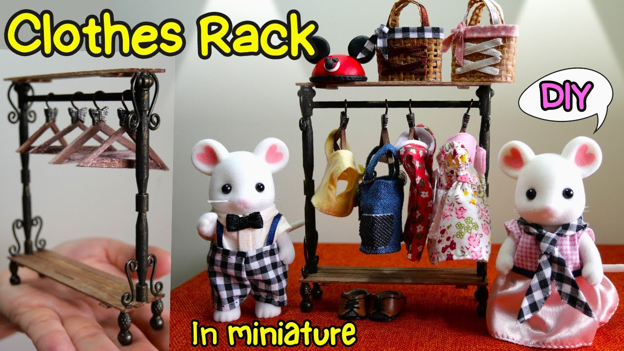 シルバニアファミリー 洋服 バッグ ハンガー ハンガーラック DIY