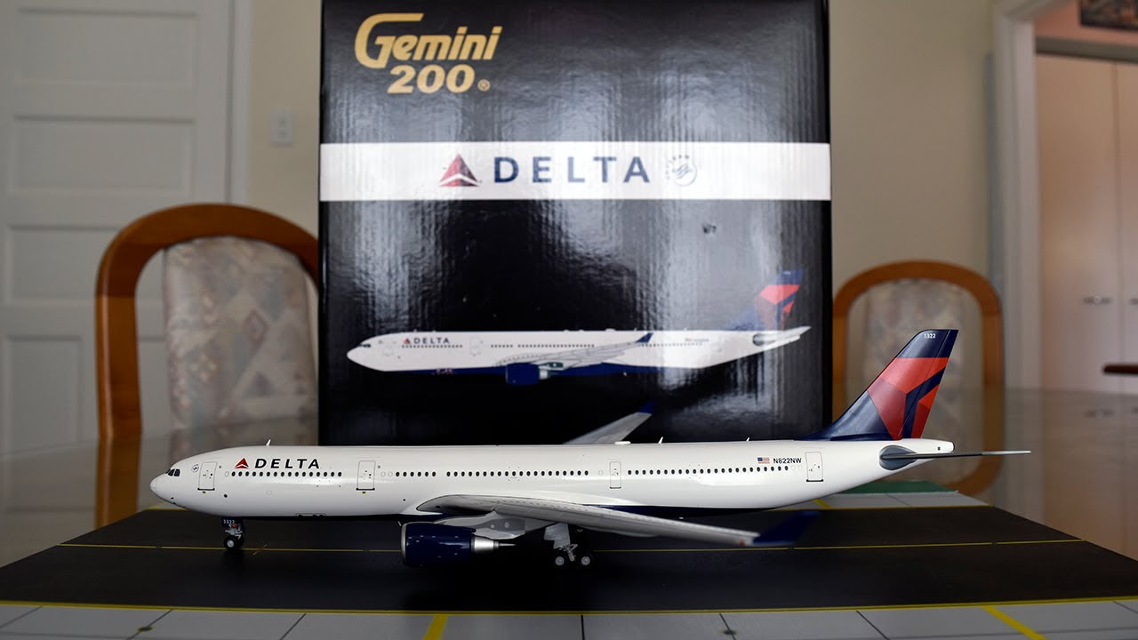 Gemini Jets 1:200 Delta Air Lines A330-300 Unboxing and Review