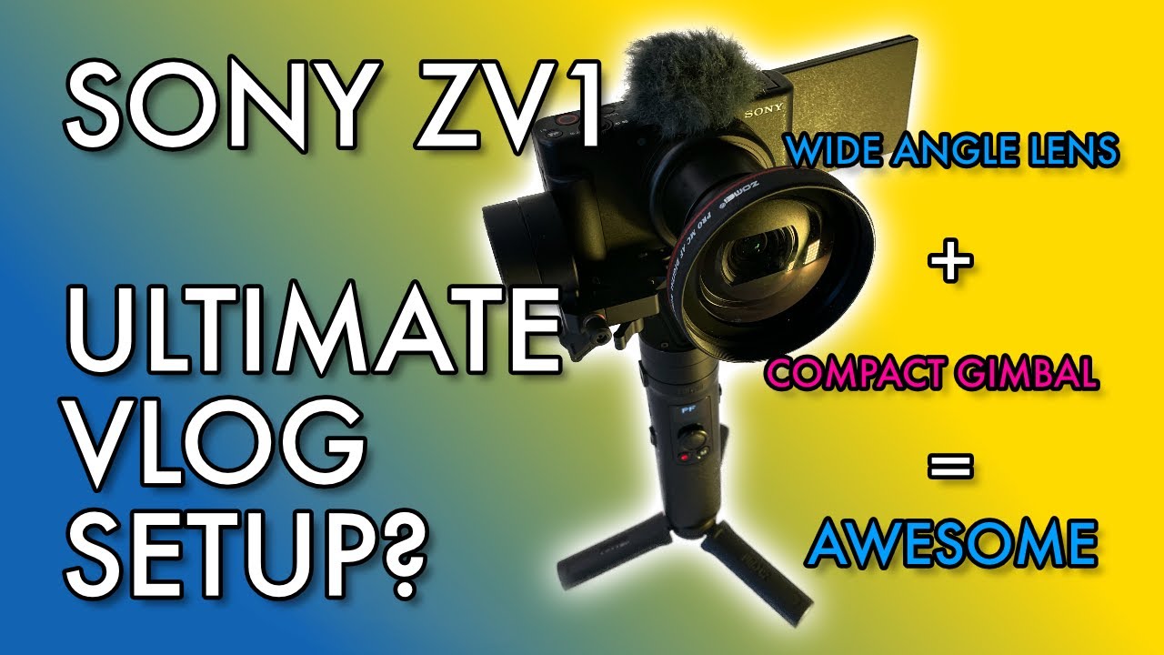 SONY ZV1 Ultimate Vlog Setup? Zhiyun Crane M2 Gimbal + Zomei Wide