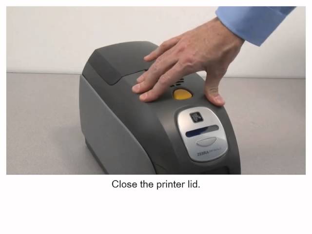 Zebra ZXP Series 3 Card Printer: How To Load Cards - YouTube