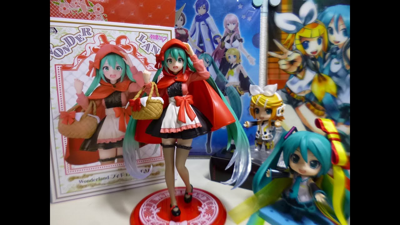初音ミク wonder land フィギュア 赤ずきん レビュー - YouTube