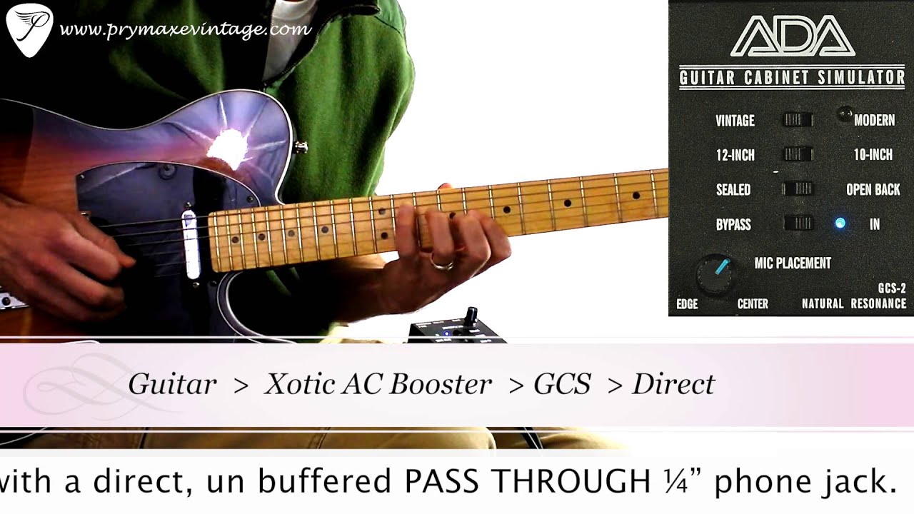 A/DA GCS-2 Guitar Cabinet Simulator - YouTube