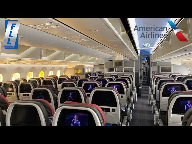 Trip Report: American Airlines Boeing 787-8: MAIN CABIN - YouTube