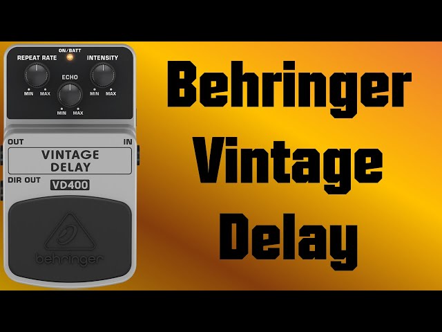 Behringer Vintage Delay (VD400) - Demo - YouTube