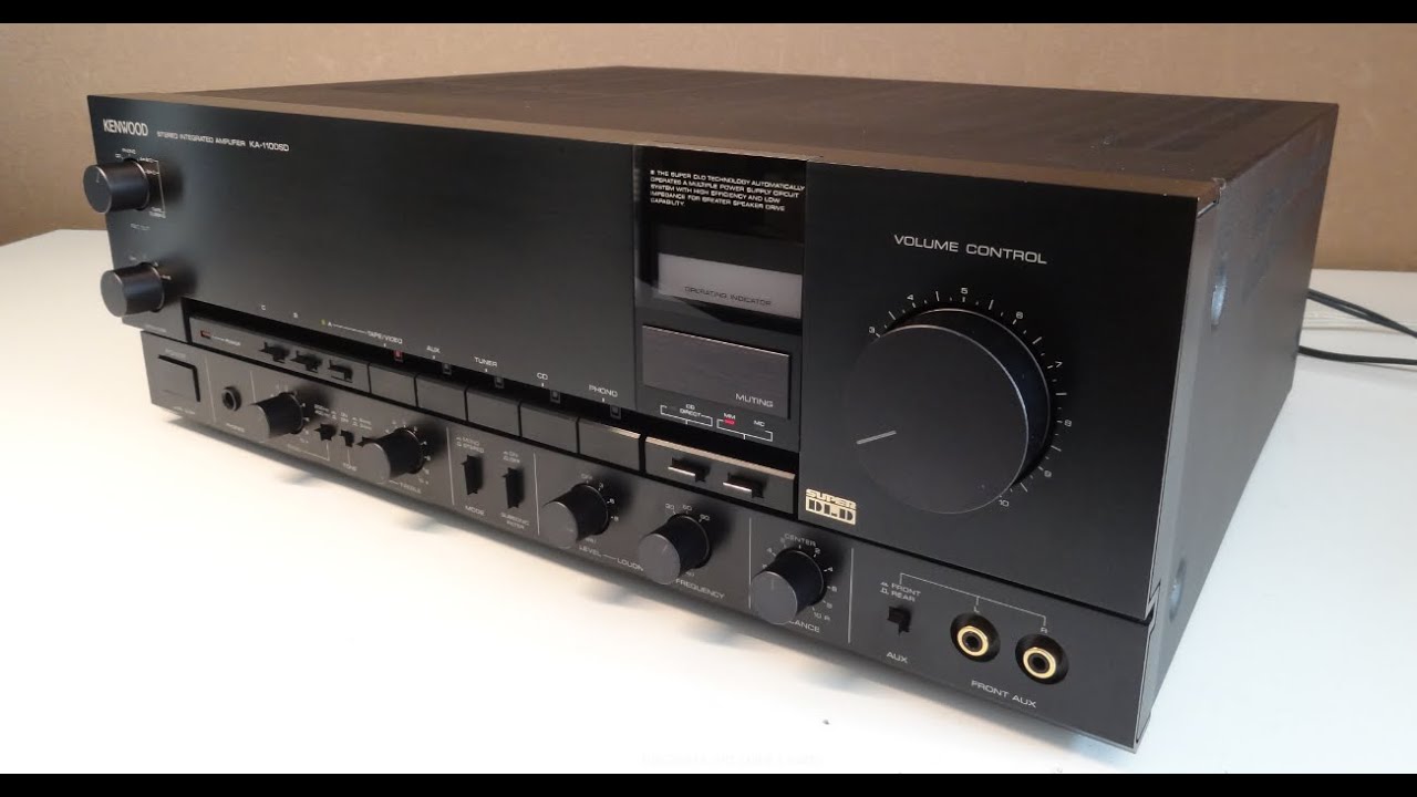 Kenwood KA-1100SD Stereo Integrated Amplifier (1984-85) - Demo