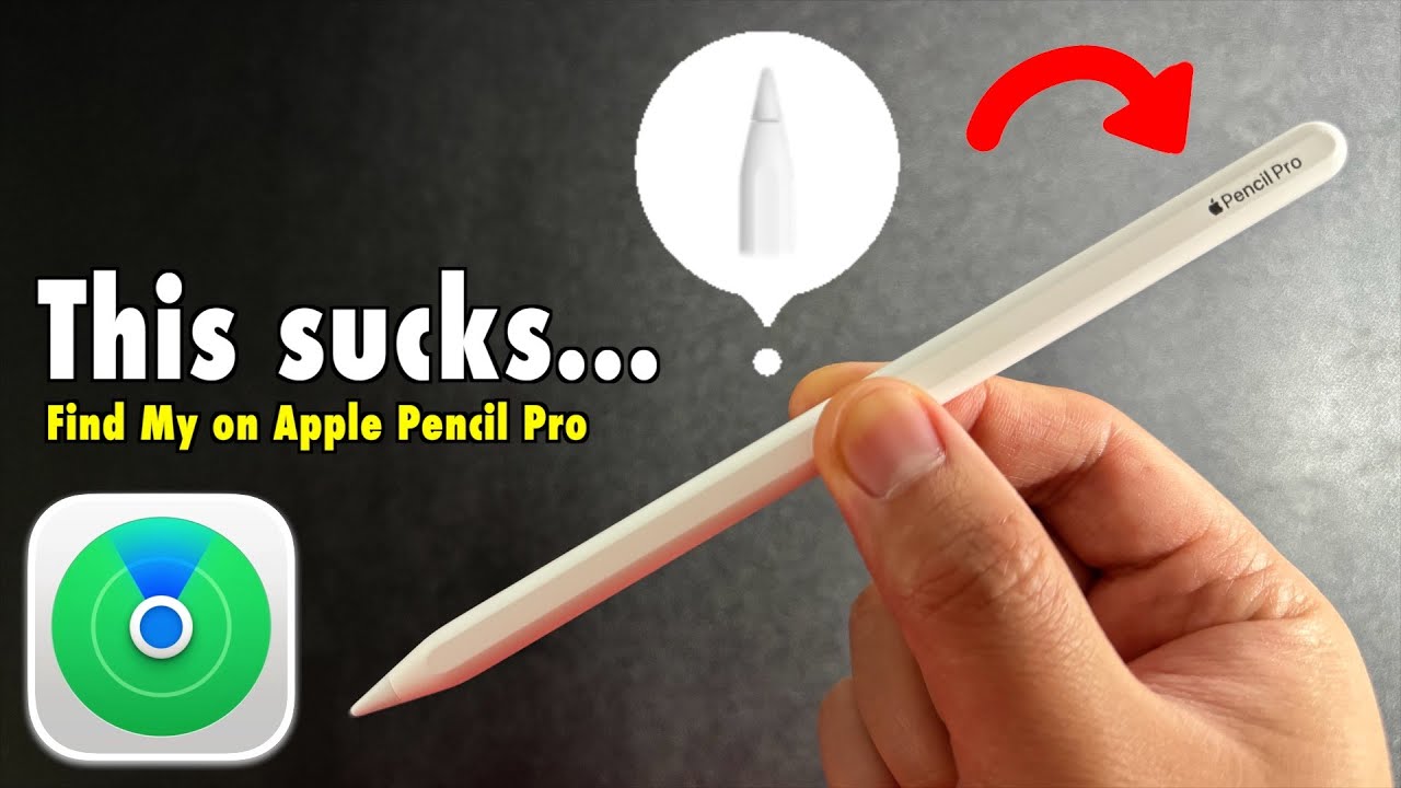 Find My on Apple Pencil Pro - YouTube