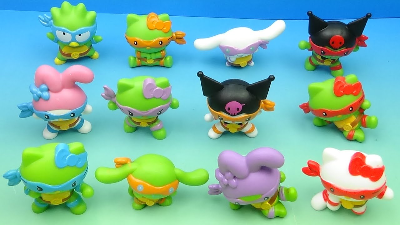 2025 McDONALD'S TMNT x HELLO KITTY and FRIENDS SET of 12 HAPPY