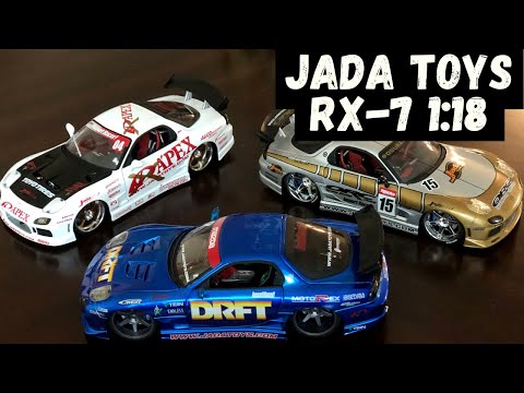 Jada Toys Import Racers 1:18 Mazda Rx7 Review - YouTube