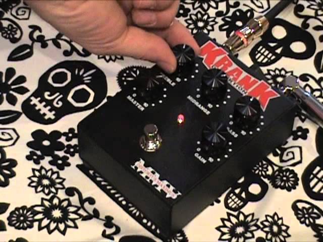KRANK Amps DISTORTUS MAXIMUS guitar effects pedal demo - YouTube