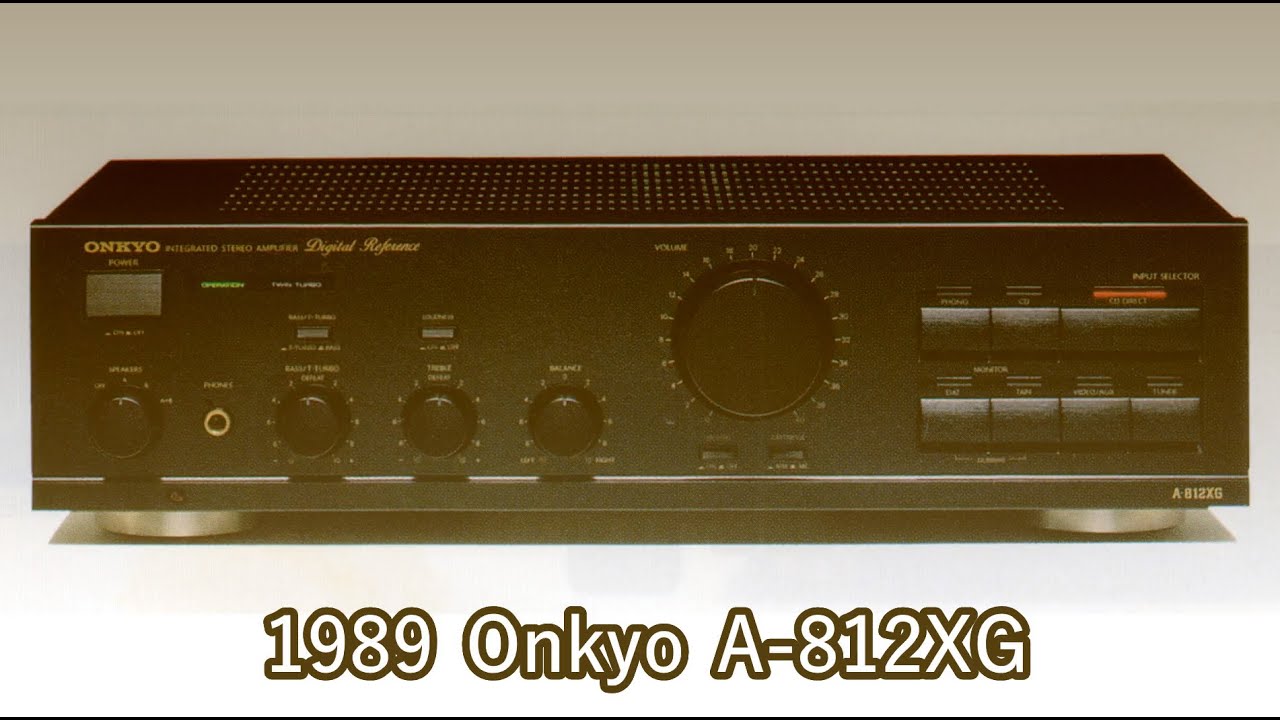 1989 Onkyo A-812XG - YouTube