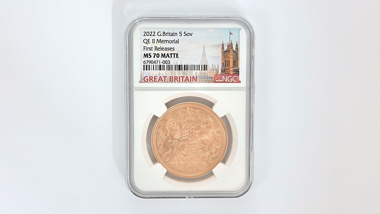 2022 英国 エリザベス2世 追悼記念 ソブリン 5ポンド（5ソブリン）金貨