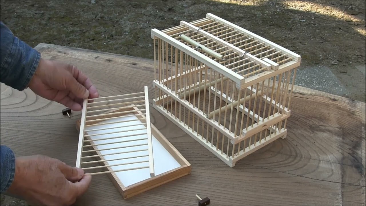 お出かけ、持ち運び用鳥かご・Carry cage Japanese style - YouTube