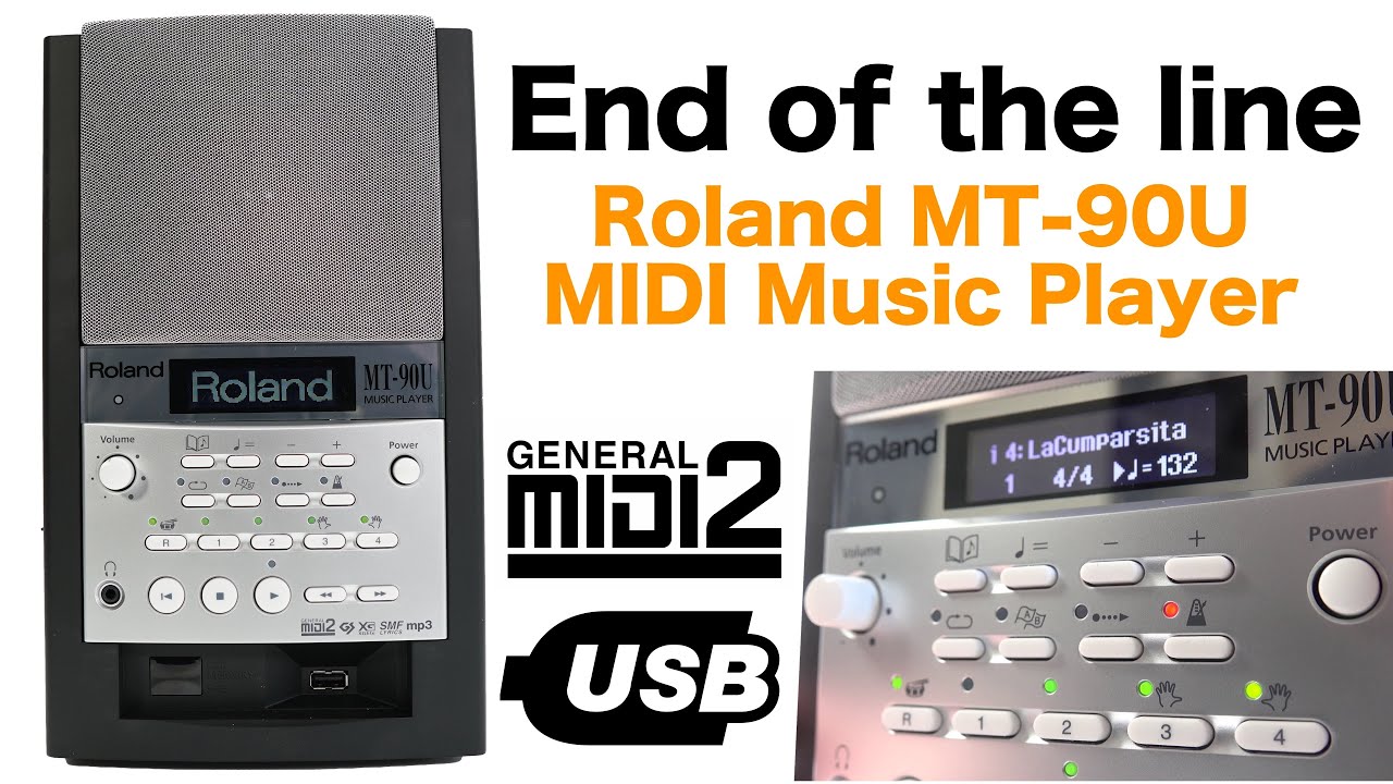 Demo of the Roland MT-90U MIDI Music Player - YouTube