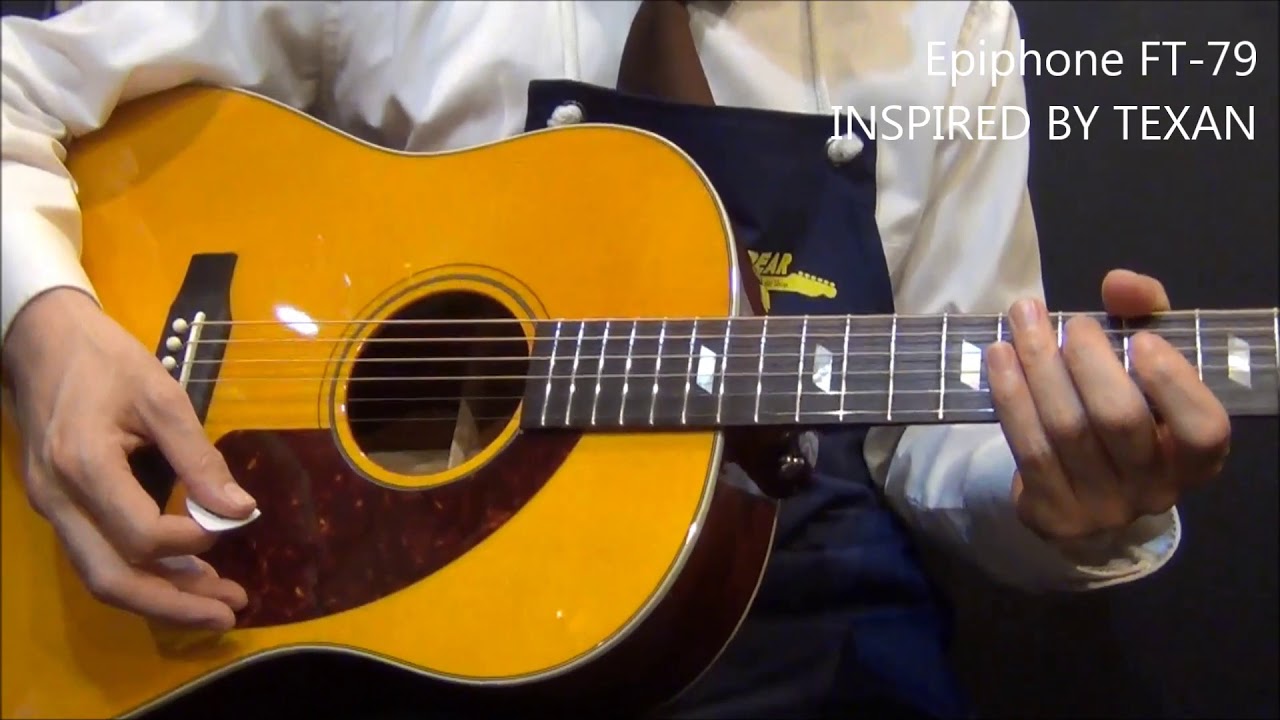 Epiphone FT 79 INSPIRED BY TEXAN【オットリーヤ動画】 - YouTube