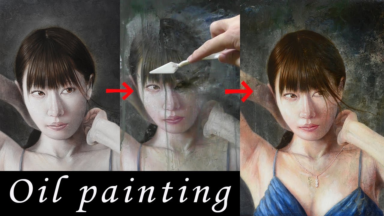 油絵 人物】「一度画面を壊す！」そこから描き起こす/油絵の描き方