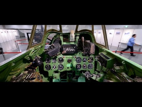 日本の空で飛ばせたい」飛行可能な零戦が里帰り 細部まで公開 - YouTube